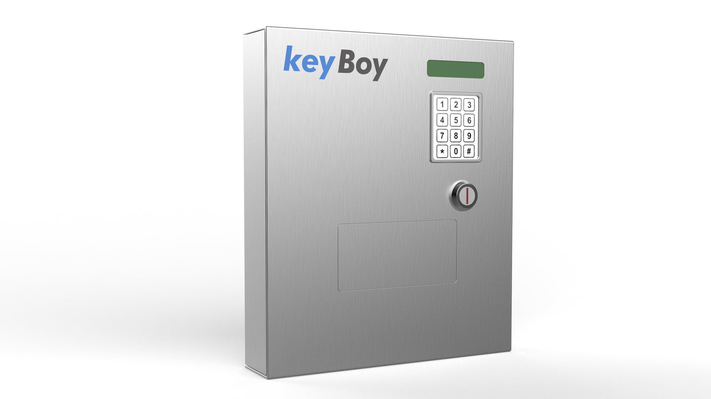 DRAFT // Schlüsselsafe keyBoy 4 Edelstahl incl. keyBoy Remote 2.0